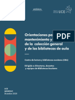 Orientaciones para El Mantenimiento de Colecciones 2020