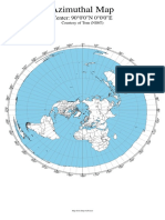 Azimuthal Map: Center: 90°0'0"N 0°0'0"E