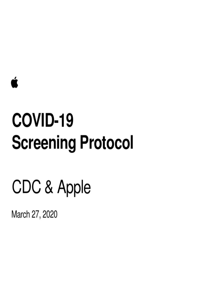 COVID-19 Screening Protocol Guide | PDF | Asthma | Diseases And Disorders