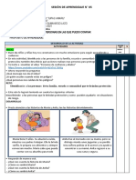 Sesión de aprendizaje viernes 01