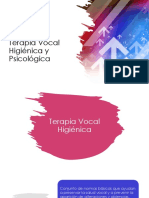 Terapia Vocal Higiénica y Psicológica 