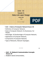 Unit - IV: Issues in Data Link Layer Design: Dr. K. K. Patel