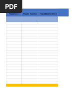 Free Program Management Template Excel Download