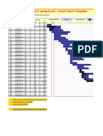 Project Management Using Excel - Gantt Chart Template