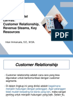 Business Model Canvas - Customer Relationship, Reenue Steams, Key Resources