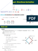 Chain Rule and Directional Derivatives