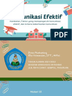 Komunikasi Efektif: Hambatan & Faktor Pengaruh