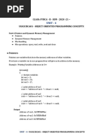 Unit - 4: CLASS: FYBCA - II - SEM - 2020 - 21 - Ug02Cbca01 - Object Oriented Programming Concepts