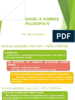 FILOSOFIA IV Maquiavel e Hobbes