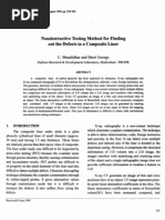 Nondestructive Testing Method For Finding Out The Defects in Composite Liner