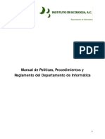 Manual de Politicas Procedimientos y Reglamento Del Departamento Tics