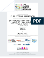 F. Muzeena Mansoor Introduction To Good Clinical Laboratory Practice 100% 06/06/2021