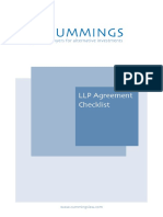 LLP Agreement Checklist