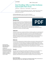 Artigo Medical Needling Effect On Skin Erythema