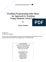 Teaching Programming With Music An Approach To Teaching Young Students About Logo