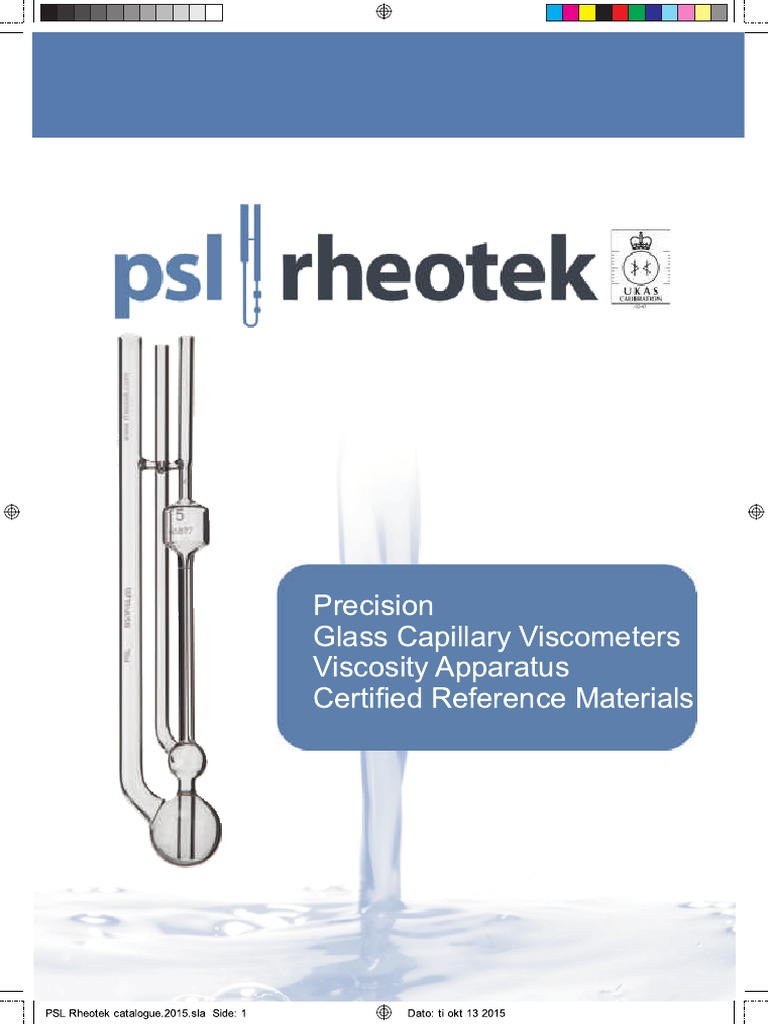PSL Rheotek Viscometer Solutions | PDF | Calibration | Viscosity
