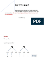 Phonetic Syllable Analysis