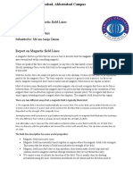 Report On Magnetic Field Lines