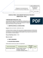 Convocatoria C-560 Asesor Puntos de Atención Y Orientación - Paos