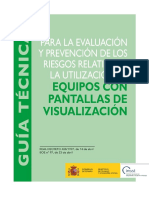 Guía Técnica para La Evaluación y Prevención de Los Riesgos Relativos A La Utilización de Equipos Con Pantallas de Visualización