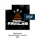 Regulamento - Taça das Favelas 2021 - v.1.0