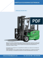 Catalogo Carretilla Electrica CPDS-D6i Triciclo