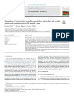 Comparison of Temperature-Mortality Associations Using Observed Weather Station and Reanalysis Data in 52 Spanish Cities