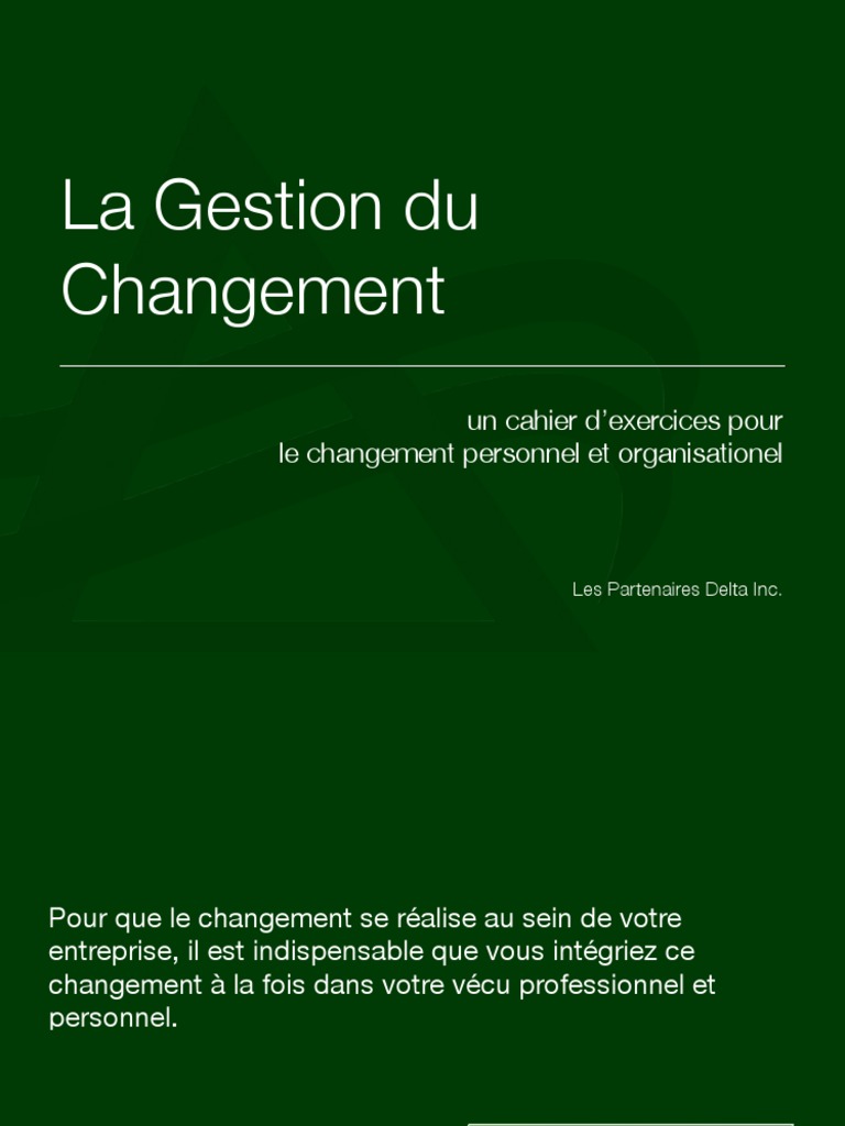 Gestion du Changement en Entreprise | PDF | la communication | Informations