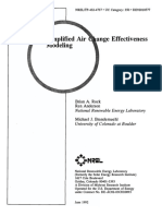 Simplified Air Nge Effectiveness Modeling: Brian A. Rock Ren Anderson Michael Brandemuehl