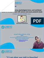 KULIAH PAKAR DARING: Breastfeeding, Stress, and Nutrition Impact Prolactin and Milk Production