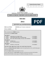 Music 2014: Sāmoa School Certificate Examination