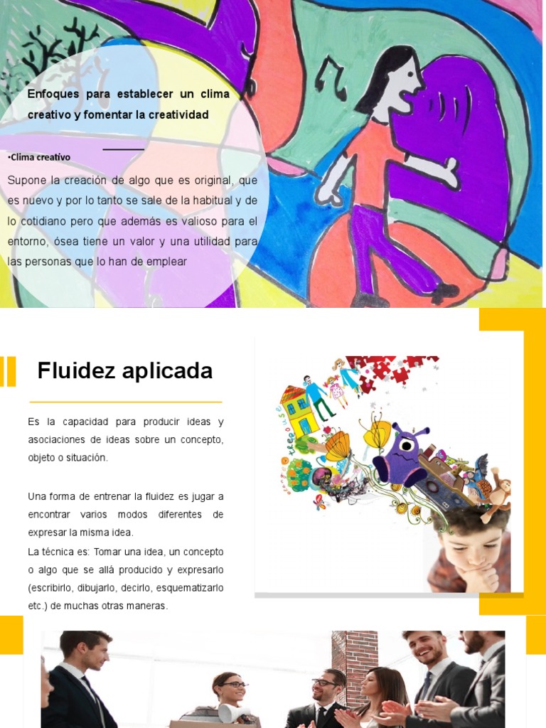 Unidad 2 Enfoques para Establecer Un Clima Creativo y Fomentar | PDF ...