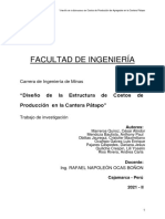 Diseño de La Estructura de Costos de Producción de Agregados en La Cantera Pátapo