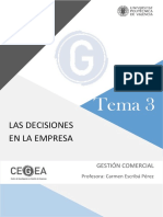 Tema 3. Las Decisiones en La Empresa