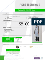 0710810L Tablier PE-BD STD Blanc: Taille Unique Dimension Epaisseur Largeur de L'attache Longueur de L'attache