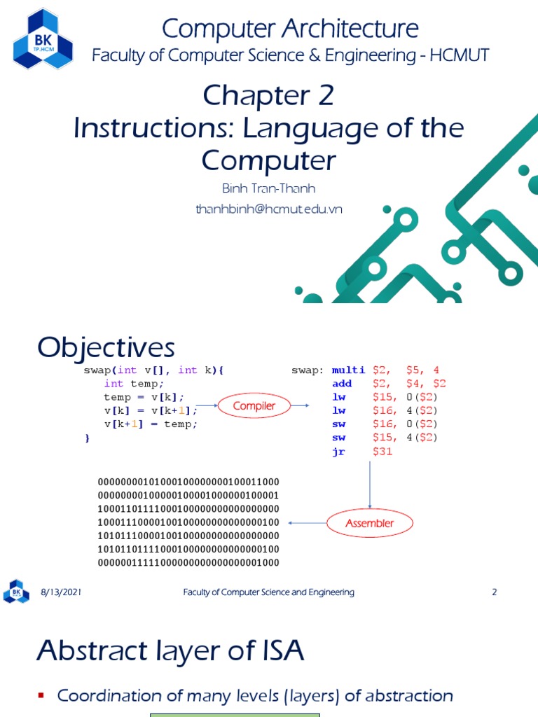 Chapter2 Instructions Architecture Set | PDF | Subroutine | Assembly ...