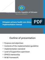 Ethiopian Primary Health Care Clinical Guideline Implementation Manual - Nov 2019