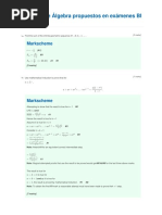 Ejercicios de Álgebra (I)