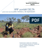 Analizador XRF portátil DELTA para las actividades mineras y de exploración