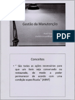 Gestão Da Manutenção - Módulo I - Introdução Aos Conceitos