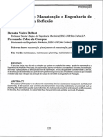 Relações Entre Manutenção e Engenharia de Produção - Uma Reflexão