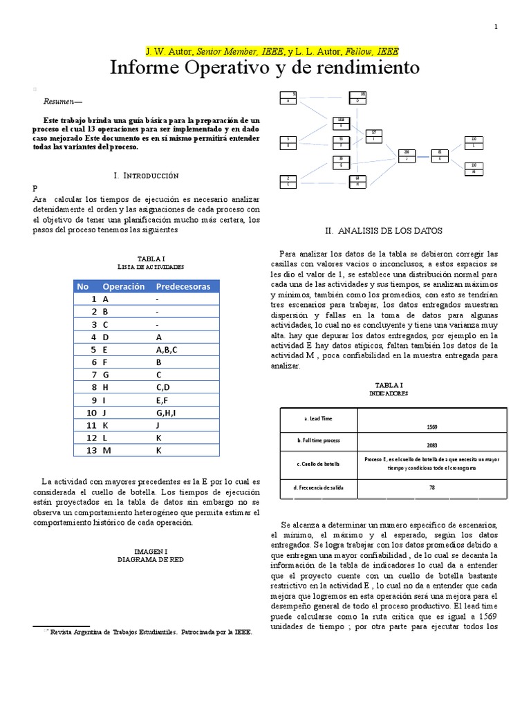 Informe IEEE - 20 - 10 - 2021 | PDF