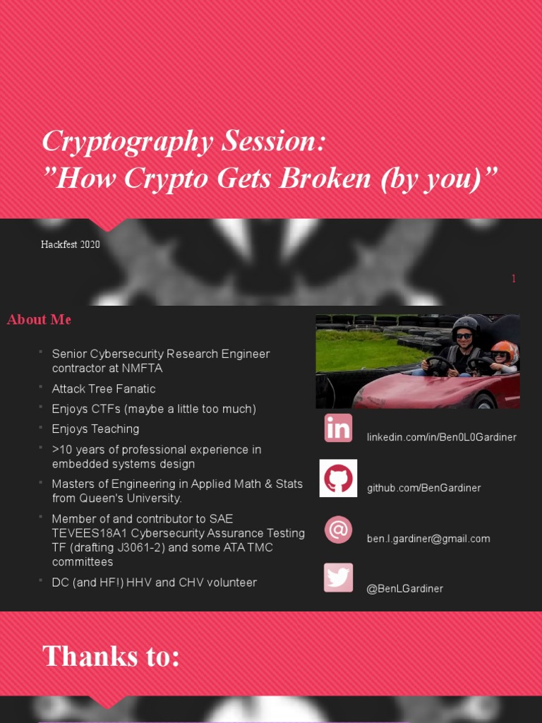 Cryptography Session 2020 v1 | PDF | Cryptography | Transport Layer ...