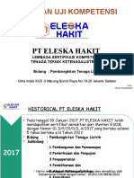 Paparan Uji Kompetensi PT Eleska Hakit Okupasi 2018