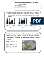 Evaluación Diagnóstica - Matemática 4º