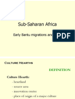 Bantu Migration Iron Age Agriculture Pastoralism