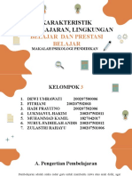 Kelompok 3 - Karakteristik Pembelajaran, Lingkungan Belajar, Dan Prestasi Belajar-1