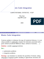 MonteCarlo Integration Extended