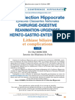 II-258-Lithiase Biliaire Et Complications