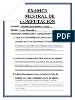 Examen Bimestral de Computación Luis Gustavo Palomino